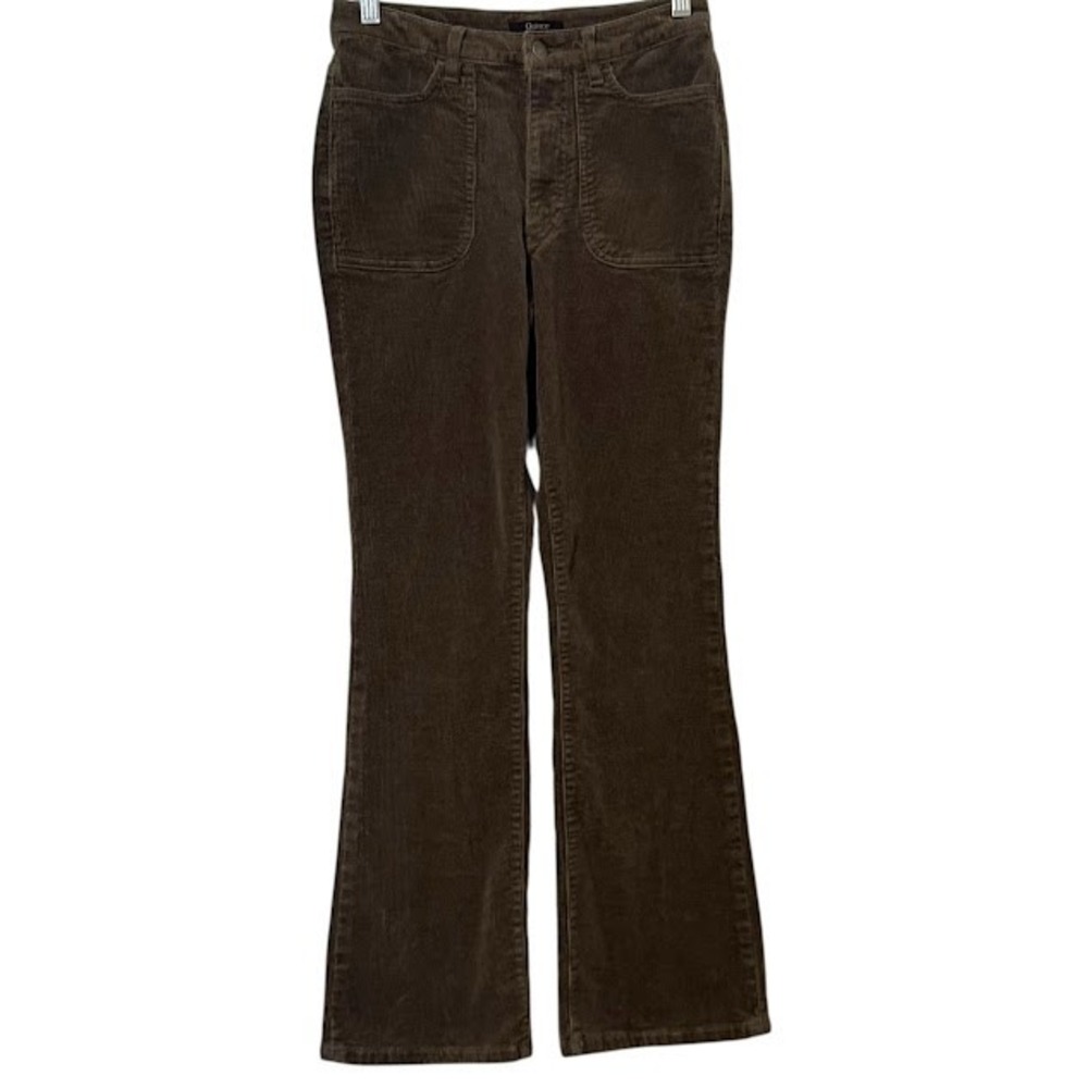 Quince Green Organic Stretch‎ Corduroy Flare Chino Pants Womens 0